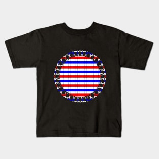 US flag colored design Kids T-Shirt